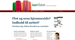 Desktop Screenshot of isentekst.dk