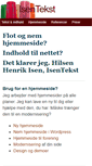 Mobile Screenshot of isentekst.dk